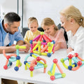 98-Piece Magnetic Building Sticks and Balls Toy Set for Kids - STEM Educational Construction Toys for Creative Play