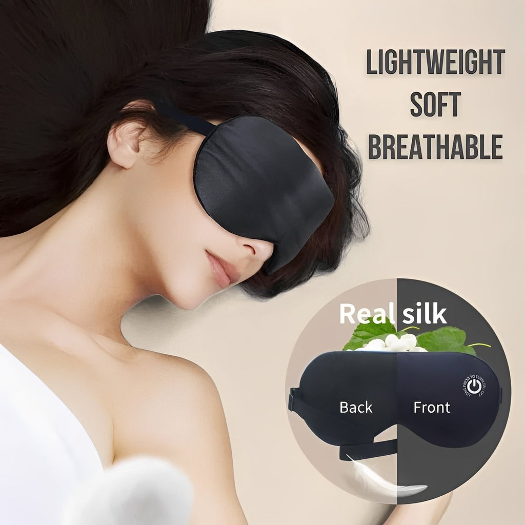 Rechargeable Heated Eye Mask for Ultimate Relaxation & Sleep Support – Soothing Heat Therapy for Stress Relief and Comfort
