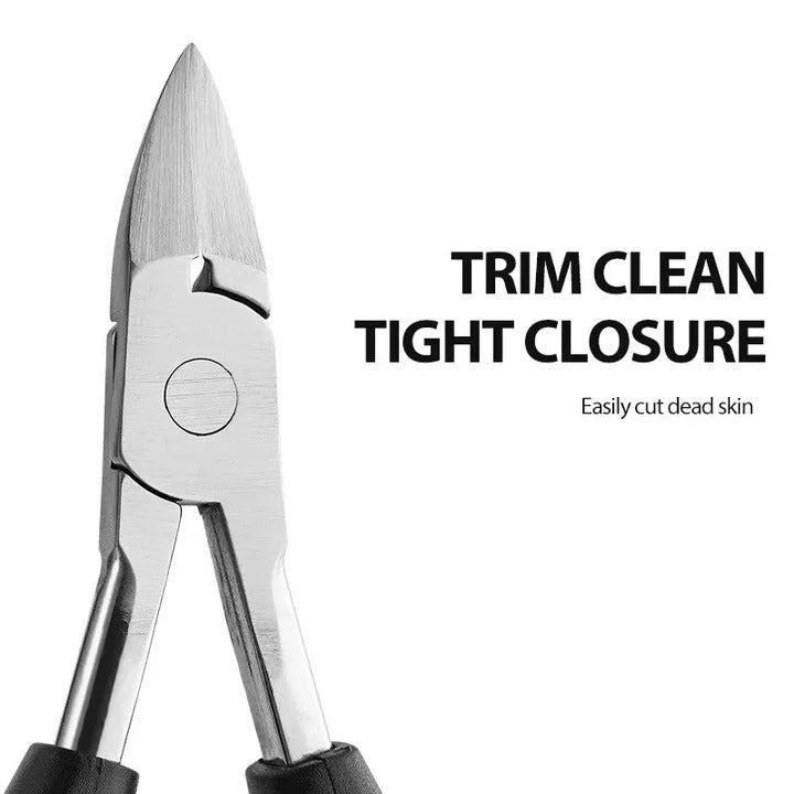 Heavy-Duty Wide Jaw Nail Clippers for Thick Nails with Integrated Nail File - Effortless Trimming & Grooming