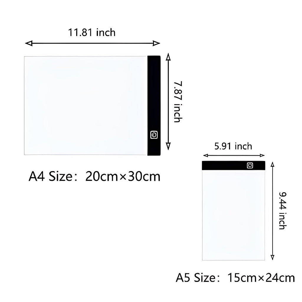 Adjustable Brightness LED Tracing Light Pad - Perfect for Drawing, Crafts, and Art Projects