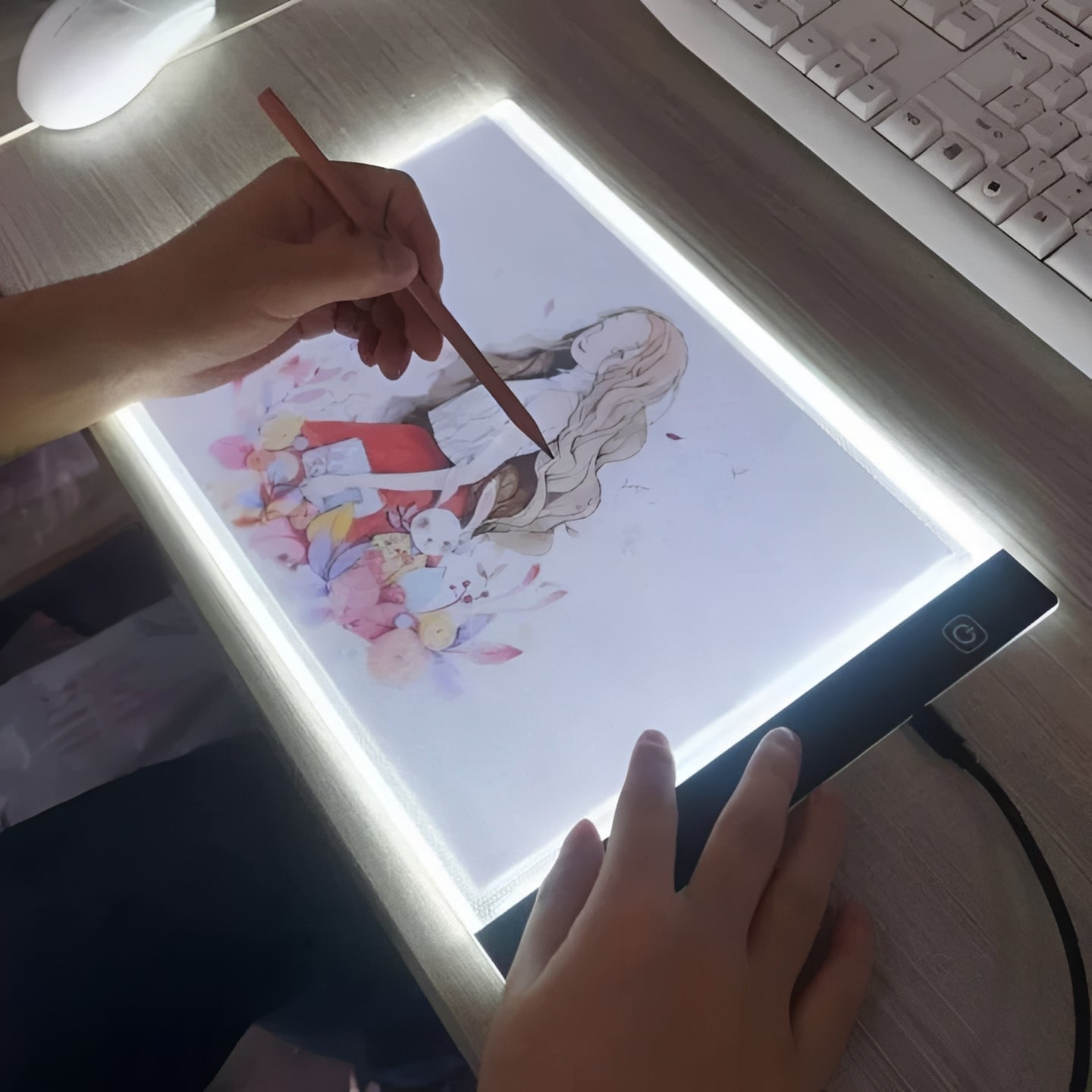 Adjustable Brightness LED Tracing Light Pad - Perfect for Drawing, Crafts, and Art Projects