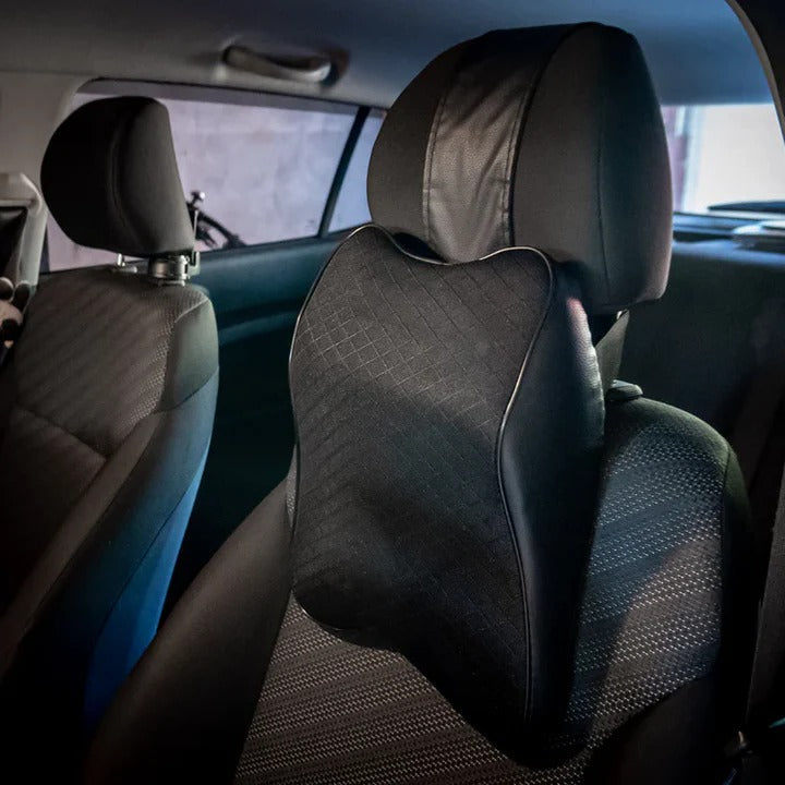 Ergonomic Car Seat Headrest Cushion for Ultimate Neck Support & Comfort - Memory Foam Travel Accessory