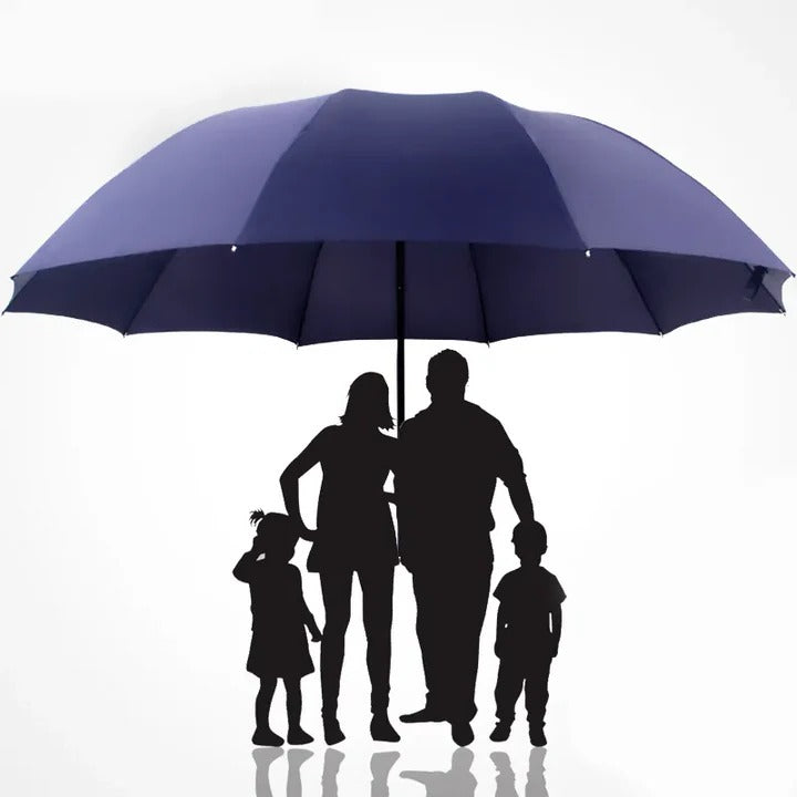 Extra Large Automatic Folding Umbrella - Wide Canopy for Maximum Coverage & Easy One-Handed Operation
