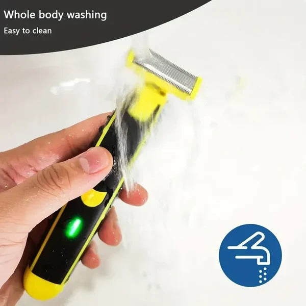 Rechargeable Electric Shaver & Trimmer for Men - Versatile Wet/Dry Use, Precision Grooming Tool