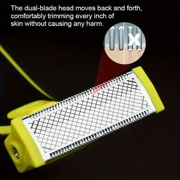 Rechargeable Electric Shaver & Trimmer for Men - Versatile Wet/Dry Use, Precision Grooming Tool