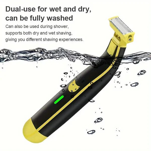 Rechargeable Electric Shaver & Trimmer for Men - Versatile Wet/Dry Use, Precision Grooming Tool
