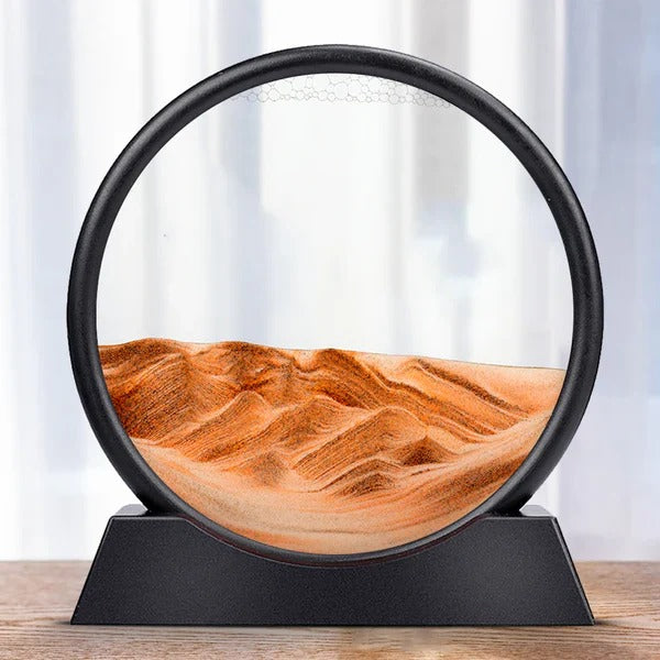 Dynamic Moving Sand Art - Mesmerizing Sea-Inspired Sand Design for Relaxation and Decor
