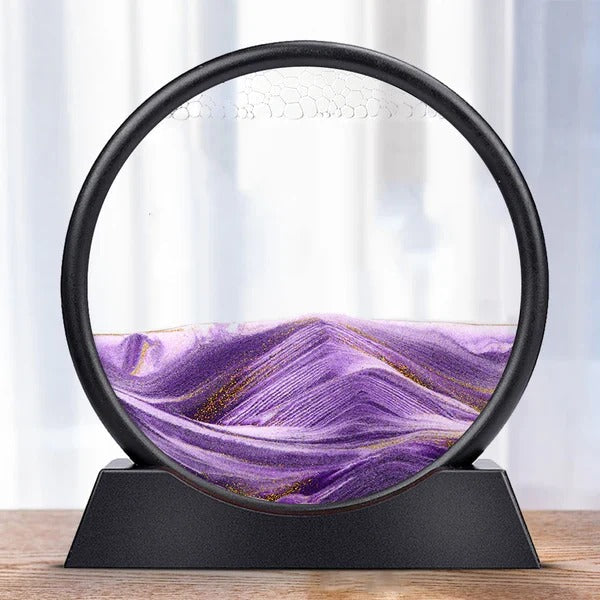 Dynamic Moving Sand Art - Mesmerizing Sea-Inspired Sand Design for Relaxation and Decor