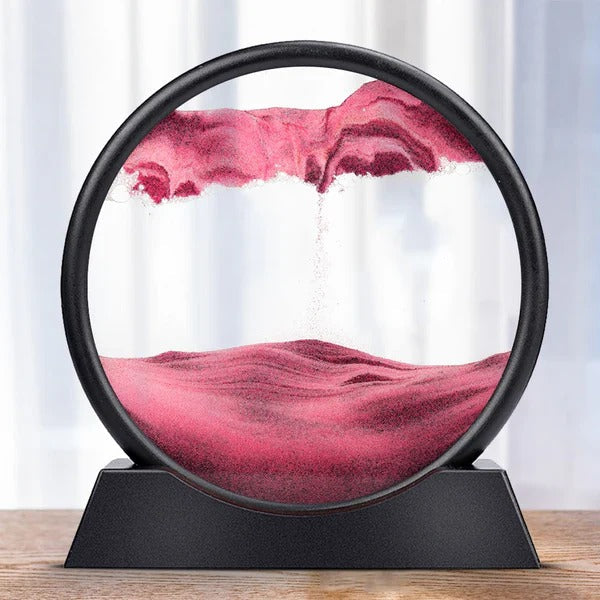 Dynamic Moving Sand Art - Mesmerizing Sea-Inspired Sand Design for Relaxation and Decor