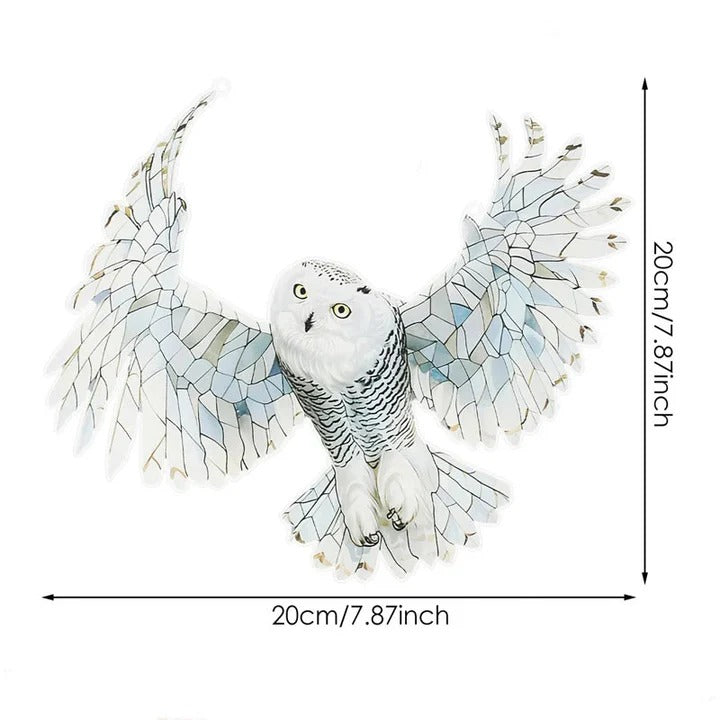 Rainbow Prism Glass Suncatcher - Decorative Bird & Owl Window Art for Vibrant Light Reflections