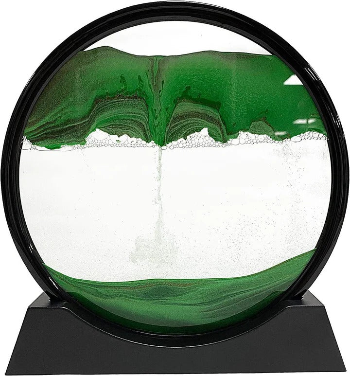 Dynamic Sandscape Art - Mesmerizing Flowing Sand Motion Decor for Home & Office