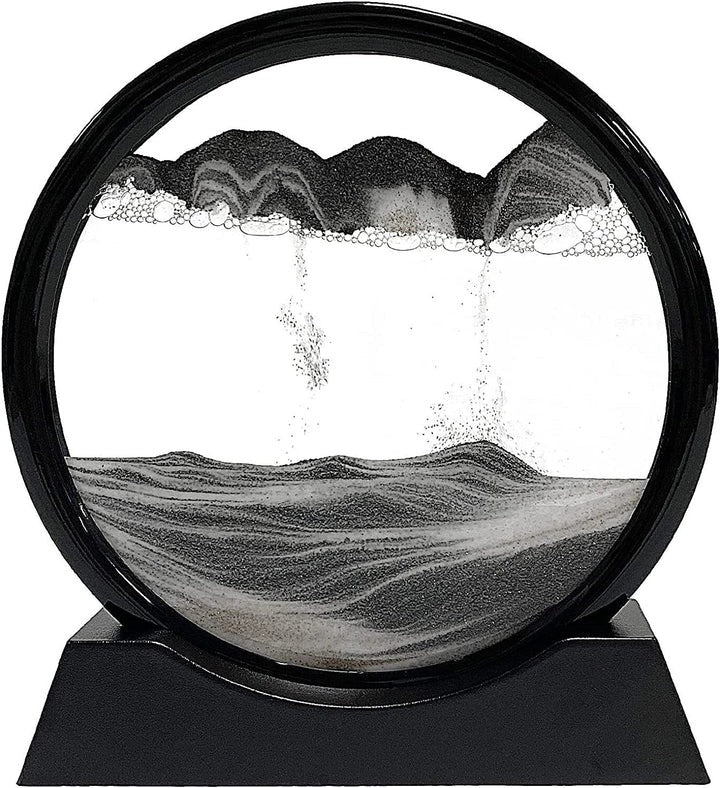 Dynamic Sandscape Art - Mesmerizing Flowing Sand Motion Decor for Home & Office