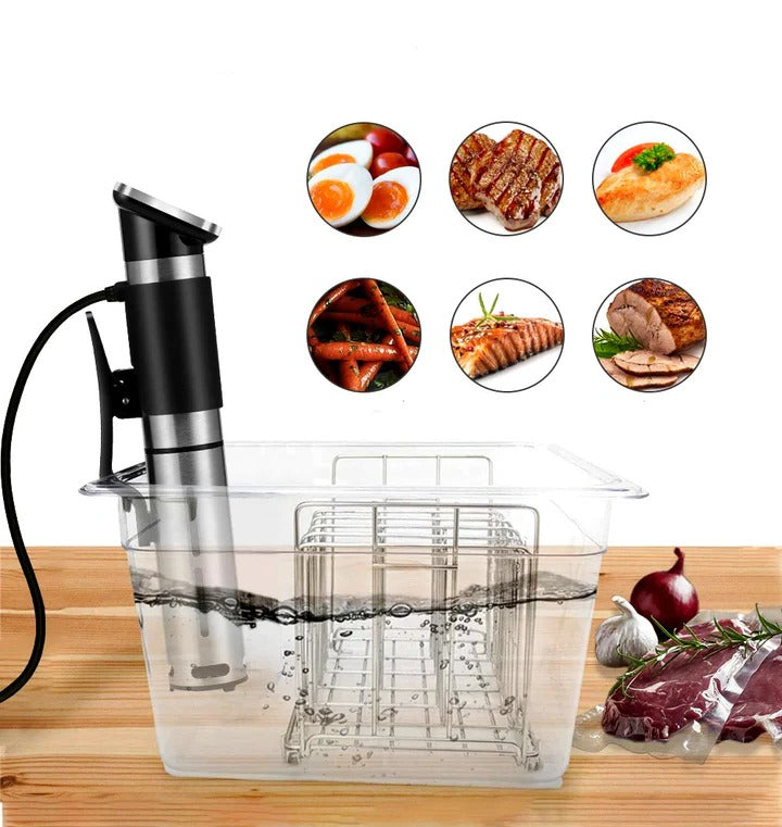 Premium Sous Vide Cooking Container with Lid - Precision Temperature Control for Perfectly Cooked Meals