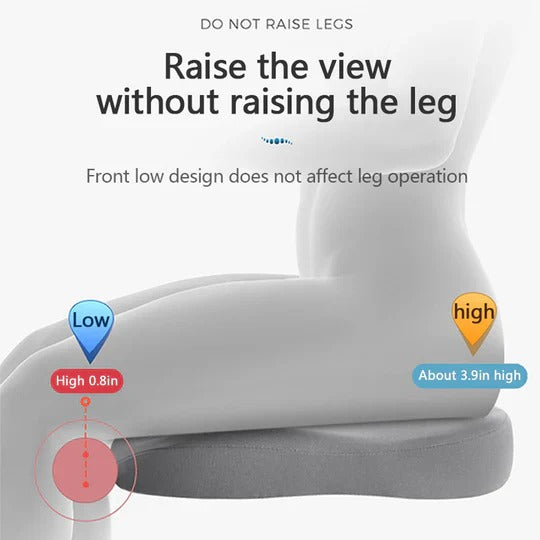 Portable Adult Car Seat Cushion for Enhanced Comfort & Extra Height - Ideal for Driving & Travel