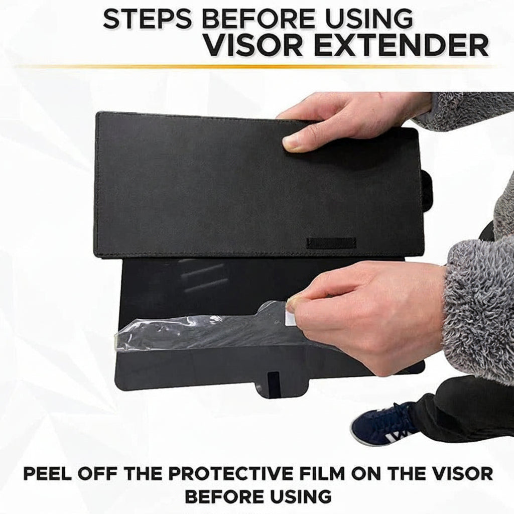 Universal Adjustable Sun Visor Extender for Car Windshield - Enhanced Sun Protection & Glare Reduction