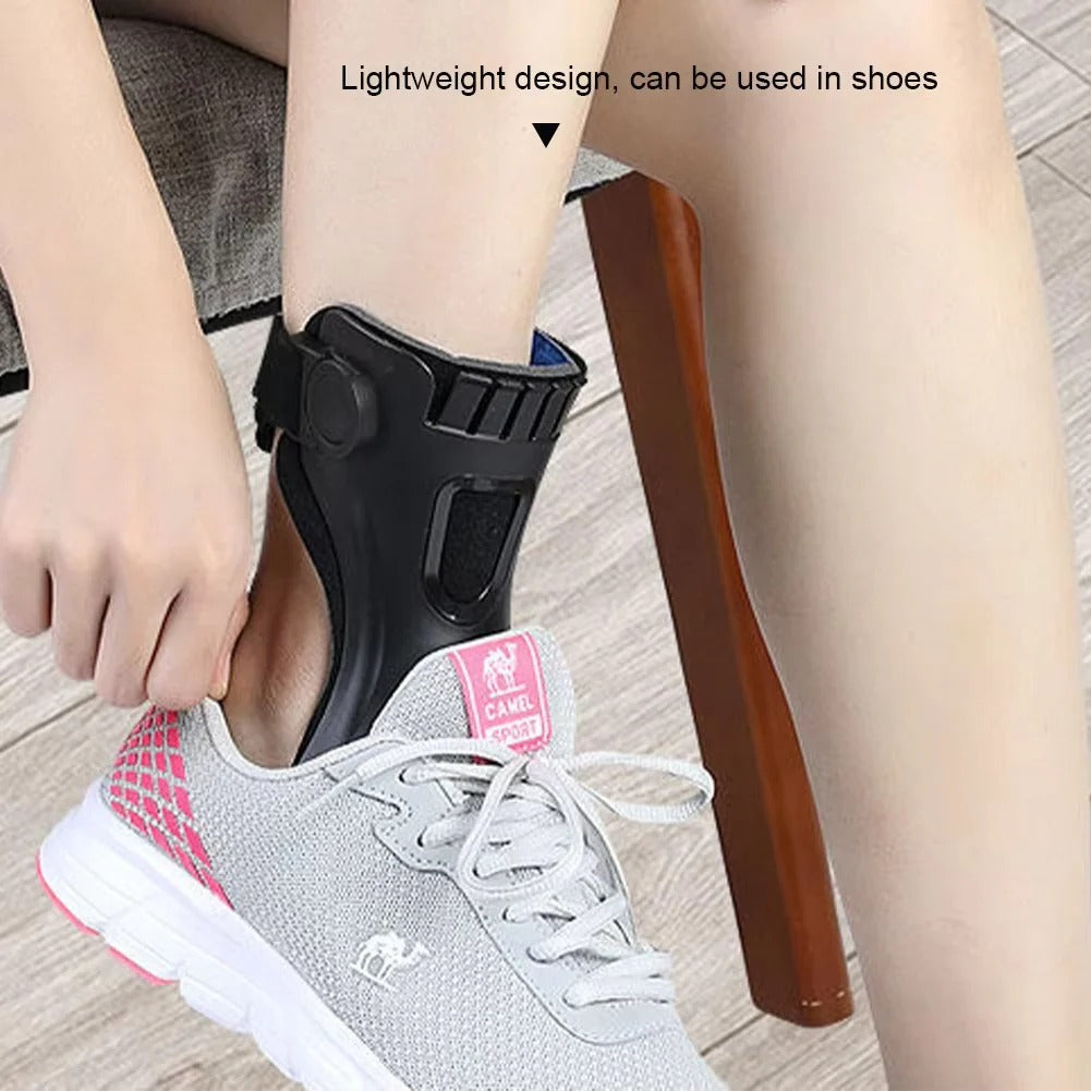 Adjustable Drop Foot Support Brace - Breathable Lining & Toe Lift for Comfort and Stability