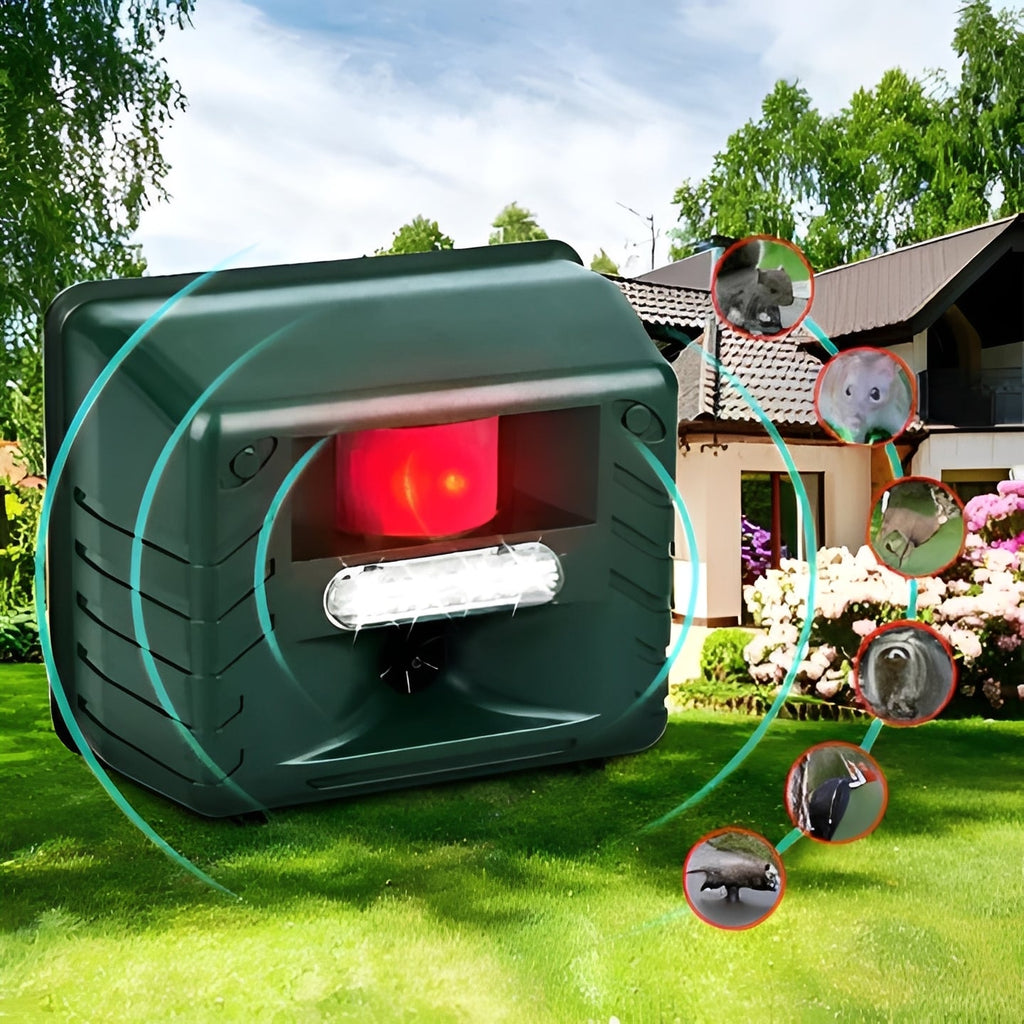 Ultrasonic Woodpecker Deterrent - Effective Outdoor Pest Control Solution for Gardens & Yards