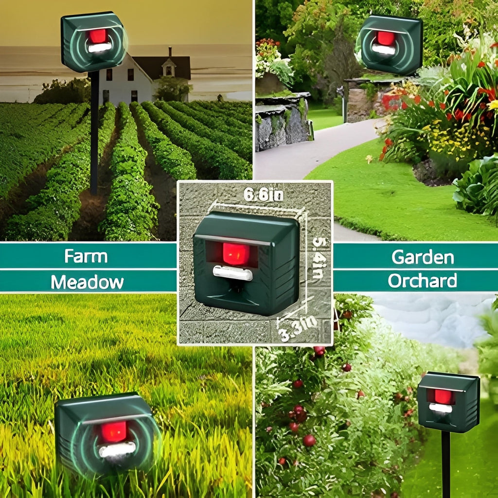 Ultrasonic Woodpecker Deterrent - Effective Outdoor Pest Control Solution for Gardens & Yards