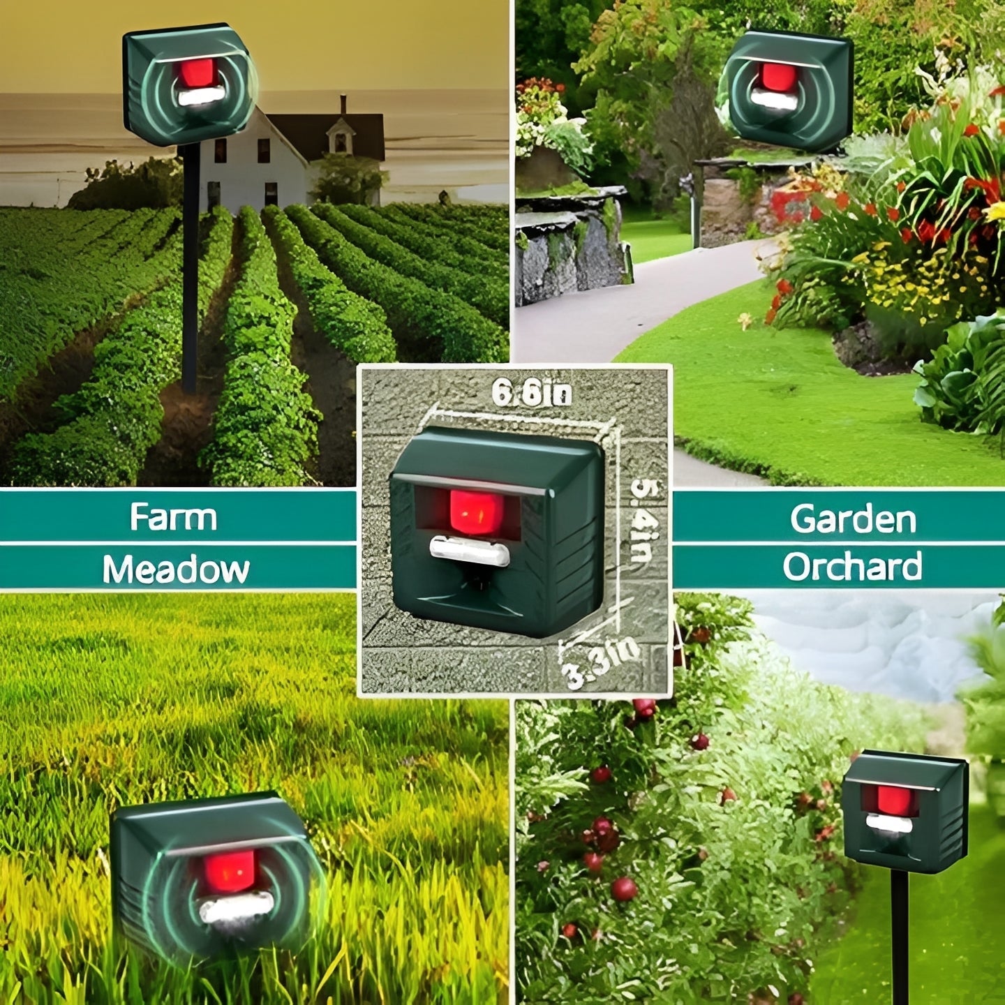 Ultrasonic Woodpecker Deterrent - Effective Outdoor Pest Control Solution for Gardens & Yards