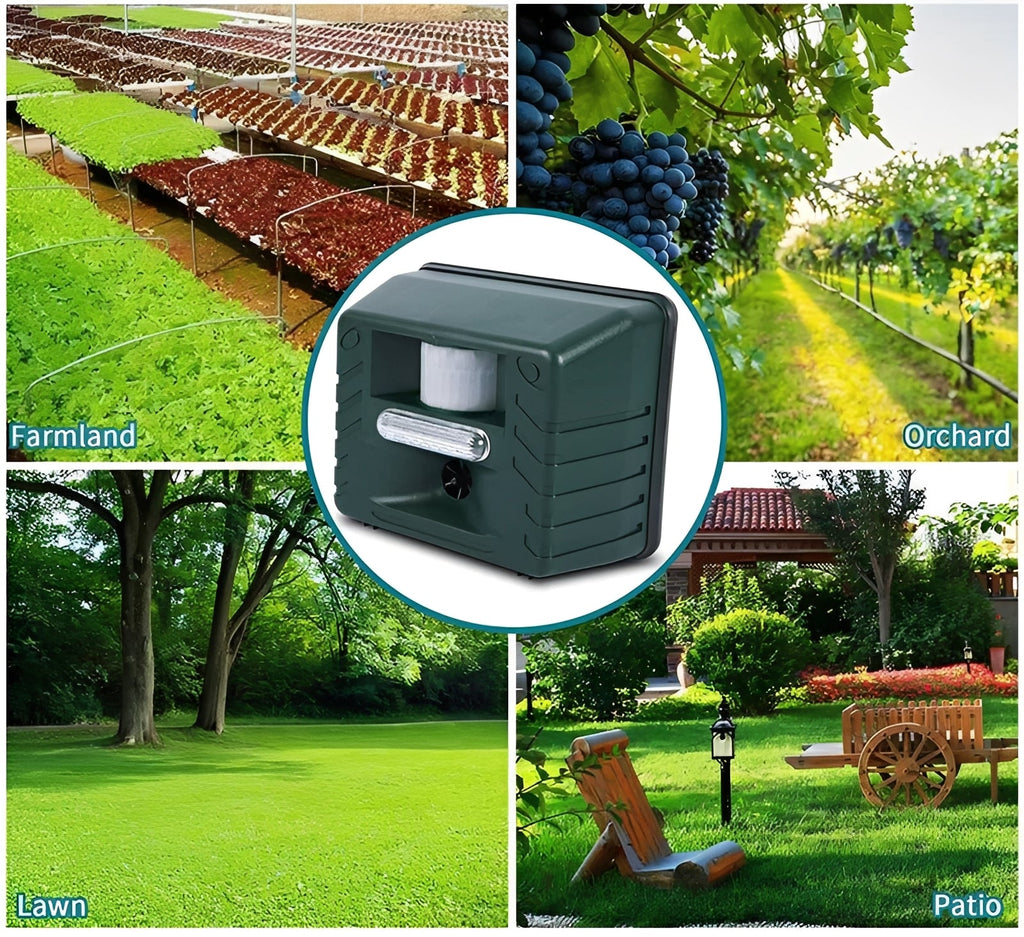 Ultrasonic Woodpecker Deterrent - Effective Outdoor Pest Control Solution for Gardens & Yards