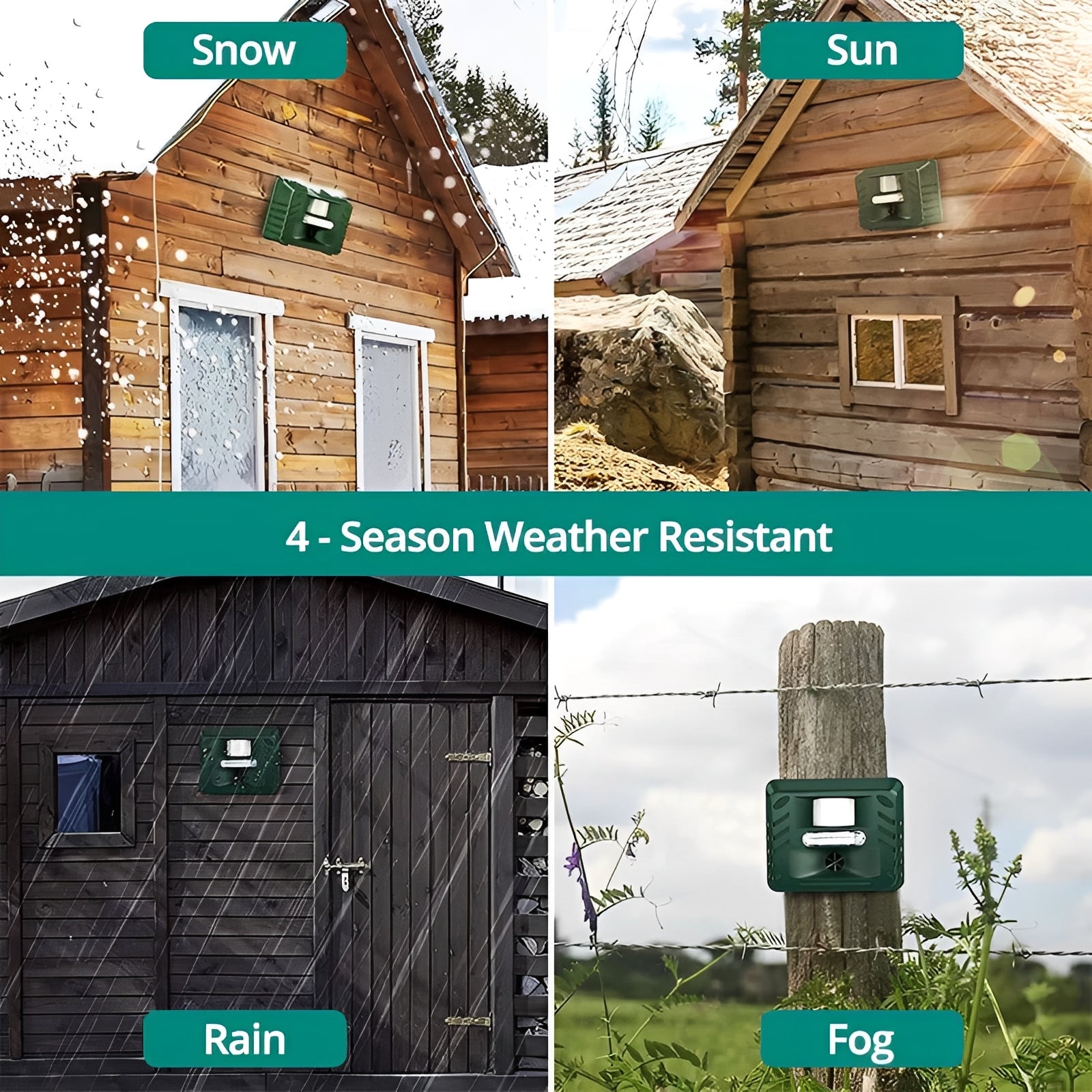 Ultrasonic Woodpecker Deterrent - Effective Outdoor Pest Control Solution for Gardens & Yards