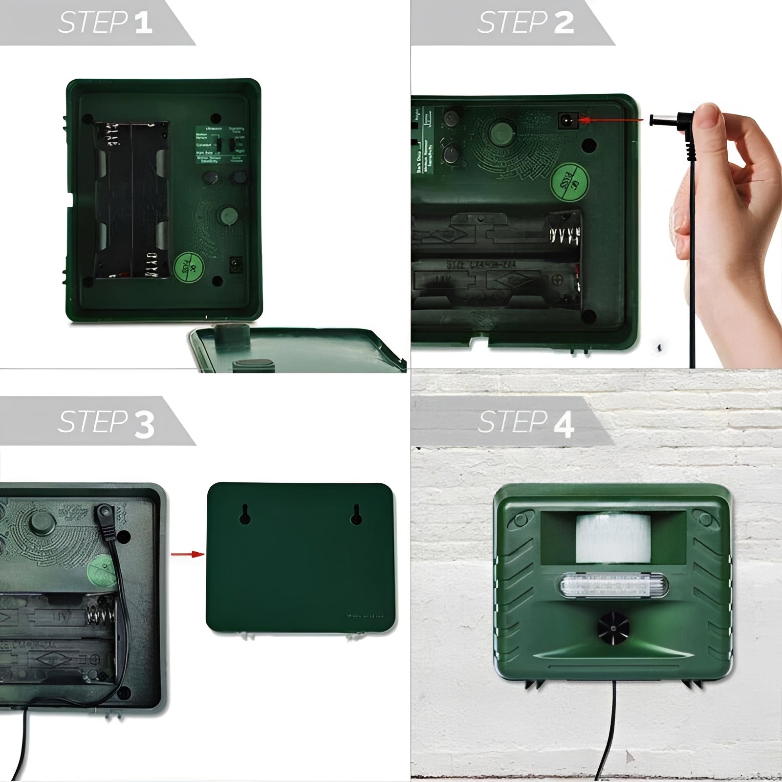 Ultrasonic Woodpecker Deterrent - Effective Outdoor Pest Control Solution for Gardens & Yards