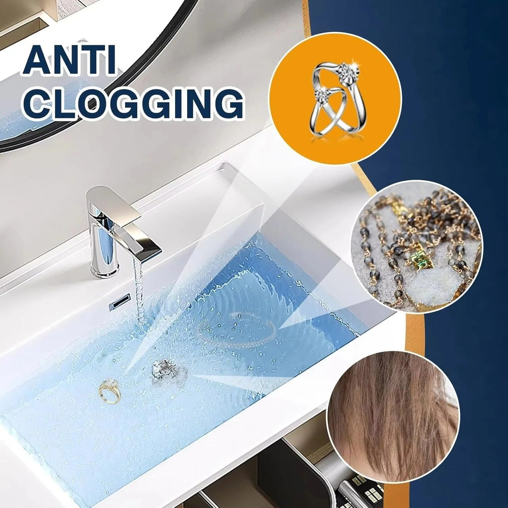 Pop-Up Sink Drain Plug with Hair & Debris Catcher - Ideal for Bathroom & Kitchen Use