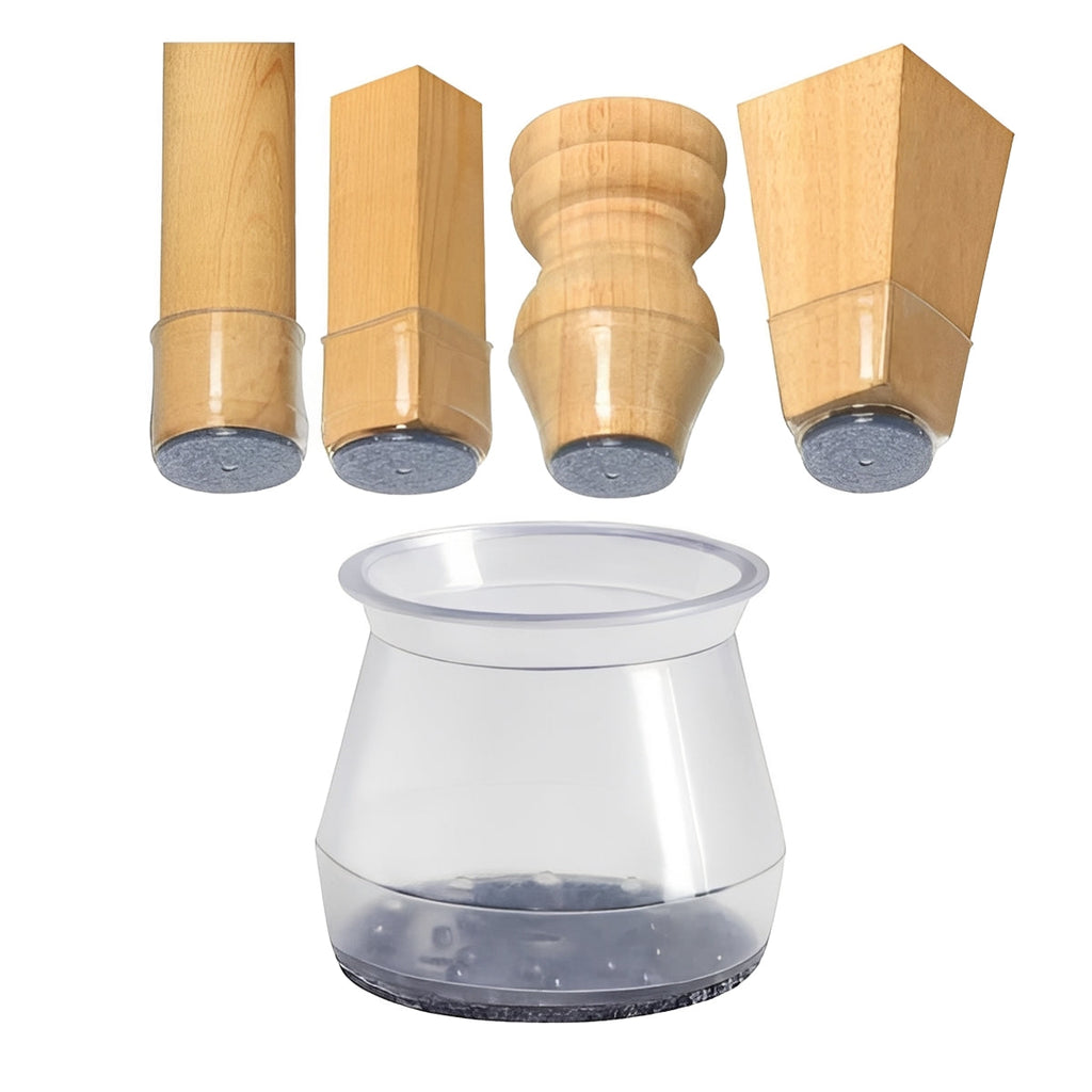 Set of 8 Furniture Leg Floor Protectors - Durable, Non-Slip Pads for Scratch Prevention & Floor Protection