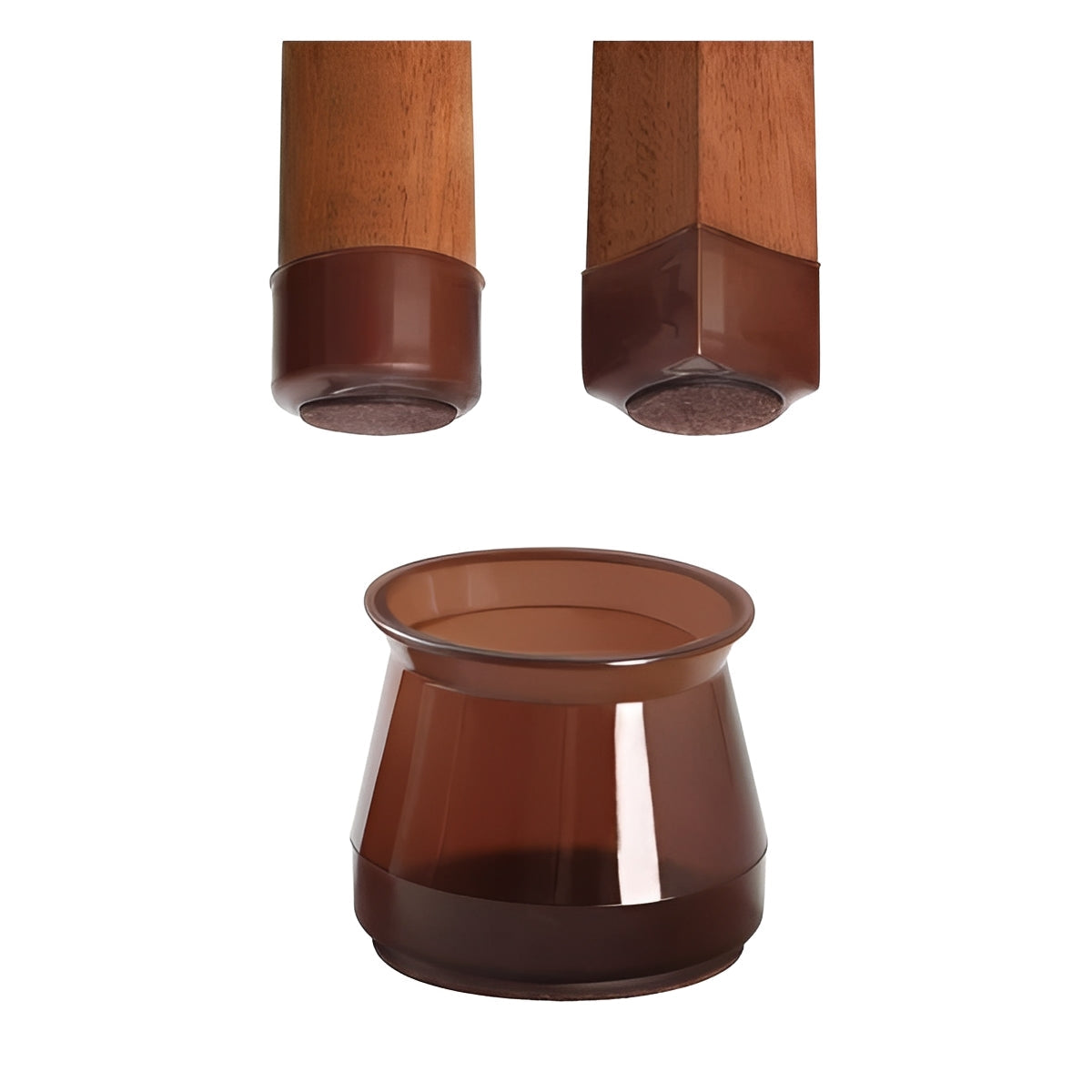 Set of 8 Furniture Leg Floor Protectors - Durable, Non-Slip Pads for Scratch Prevention & Floor Protection