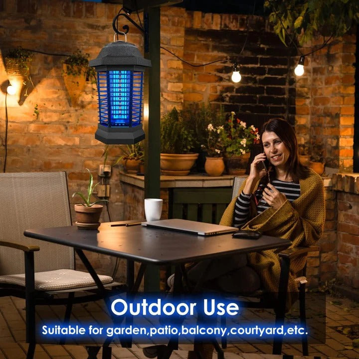 Electric Insect Zapper with UV Light & Easy Clean Collection Tray - Effective Bug Control for Indoor & Outdoor Use
