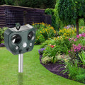 Solar-Powered Ultrasonic Animal Repeller - Eco-Friendly Outdoor Pest Control Device
