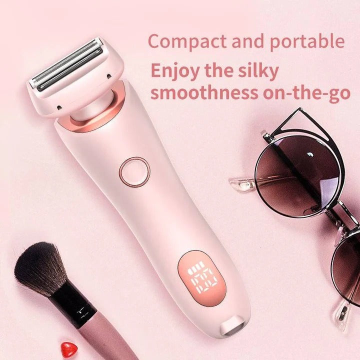 Women's Rechargeable Electric Shaver - Cordless, Waterproof, and Ergonomic Design for Smooth, Effortless Shaving