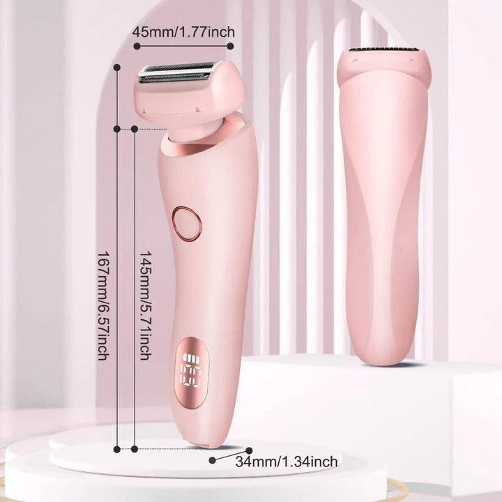 Women's Rechargeable Electric Shaver - Cordless, Waterproof, and Ergonomic Design for Smooth, Effortless Shaving