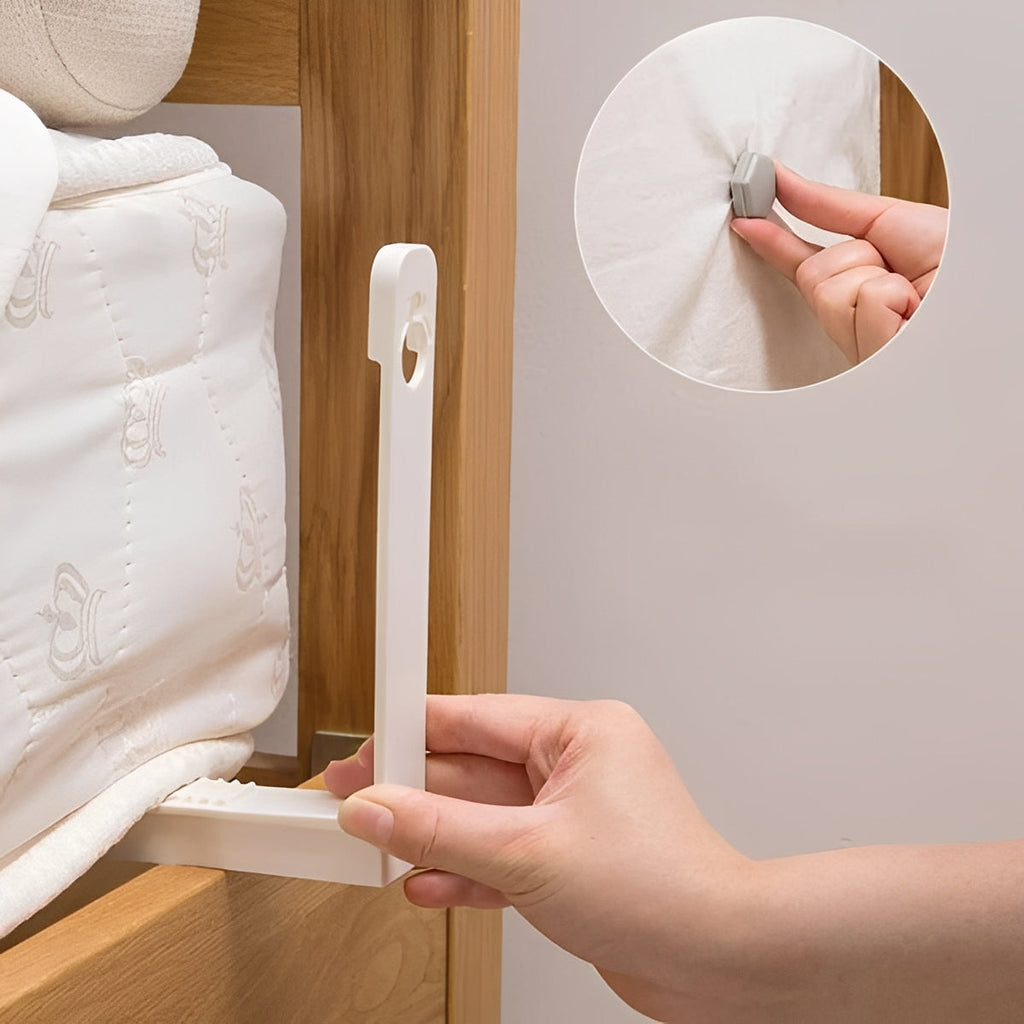 Premium Bed Sheet Fastener Clips - Strong Grip Support for Secure, Wrinkle-Free Bedding