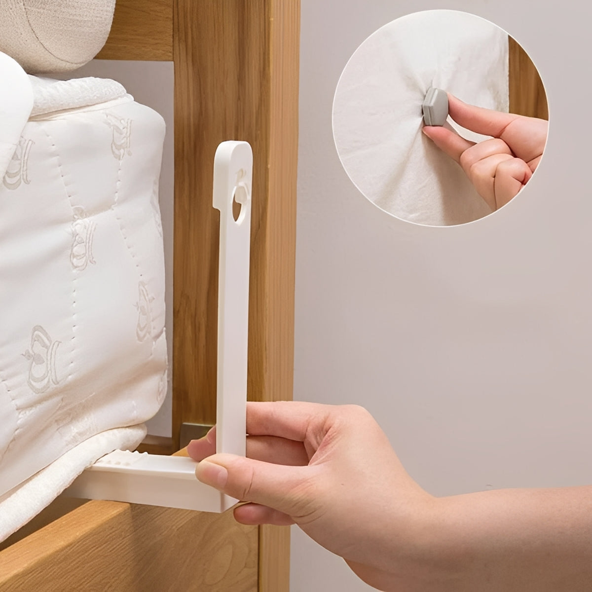 Premium Bed Sheet Fastener Clips - Strong Grip Support for Secure, Wrinkle-Free Bedding