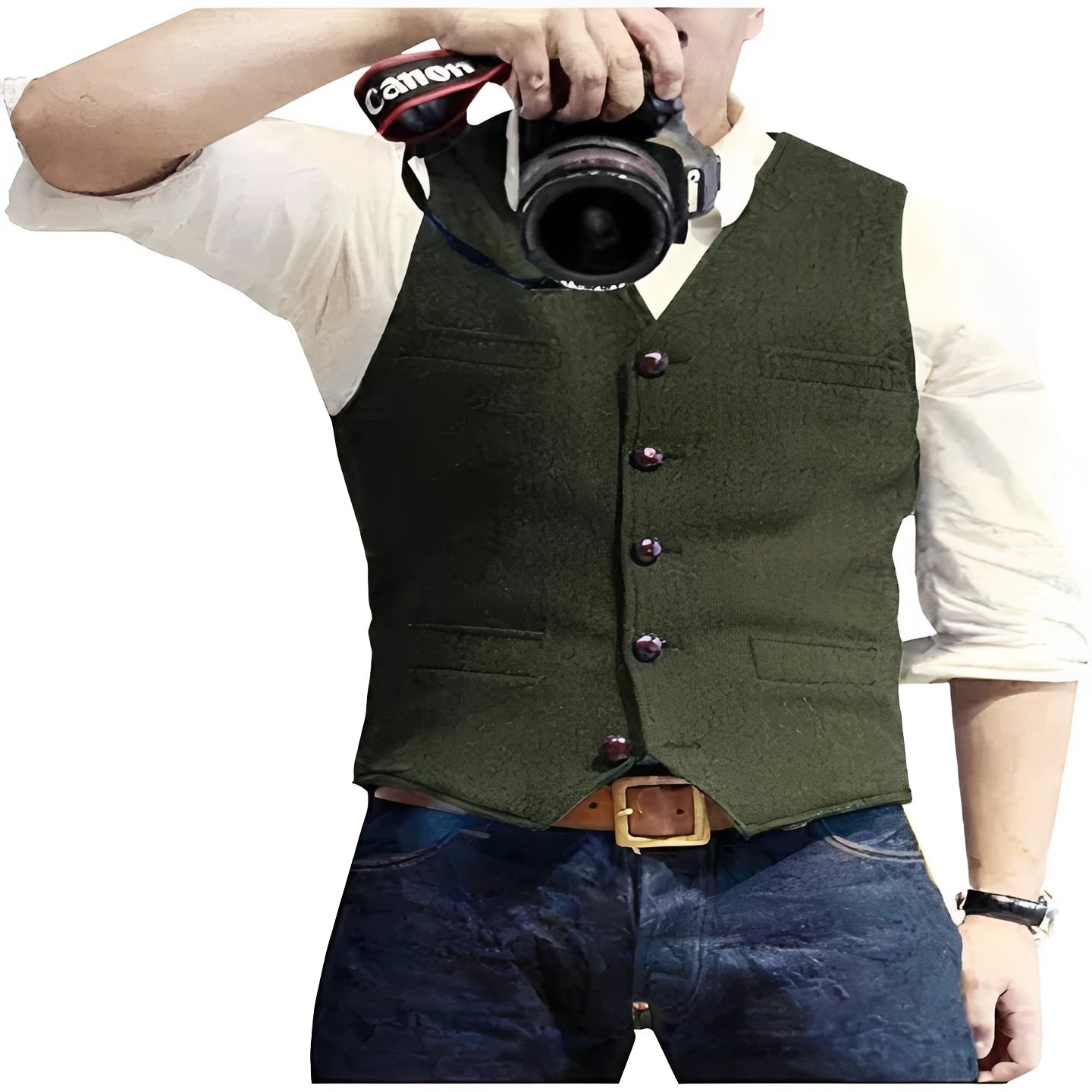 Men's Classic Waistcoat Vest - Versatile Formal & Casual Attire