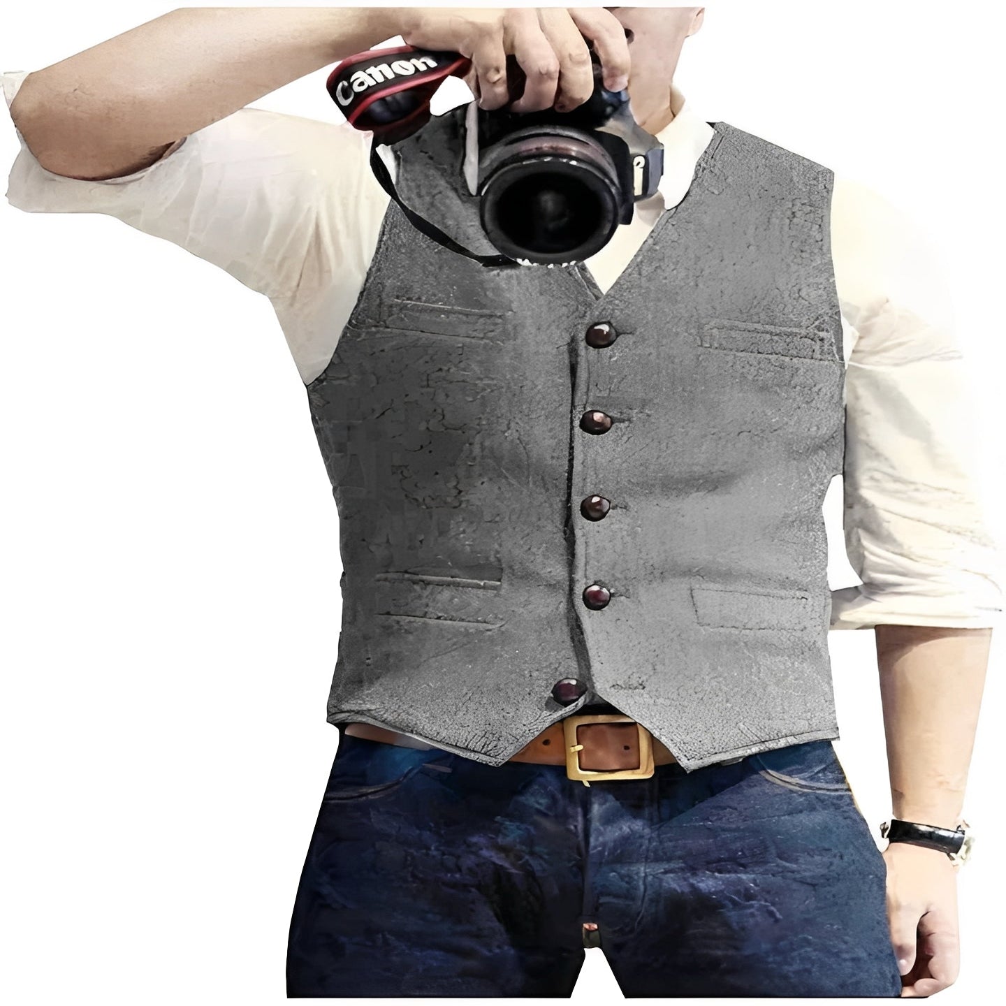 Men's Classic Waistcoat Vest - Versatile Formal & Casual Attire