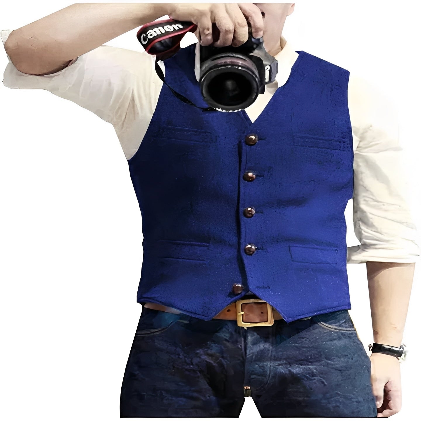 Men's Classic Waistcoat Vest - Versatile Formal & Casual Attire