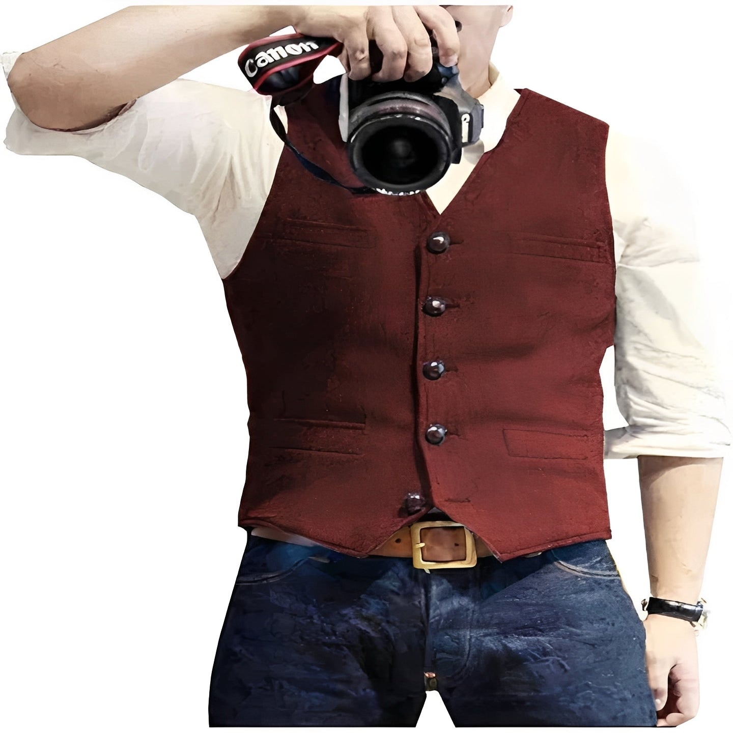 Men's Classic Waistcoat Vest - Versatile Formal & Casual Attire