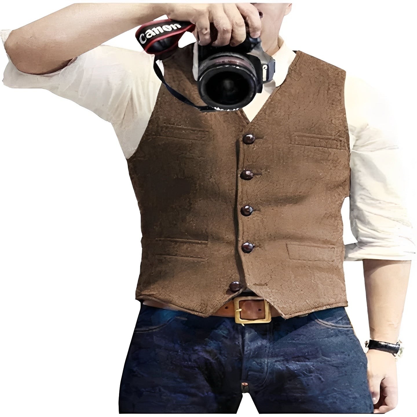Men's Classic Waistcoat Vest - Versatile Formal & Casual Attire