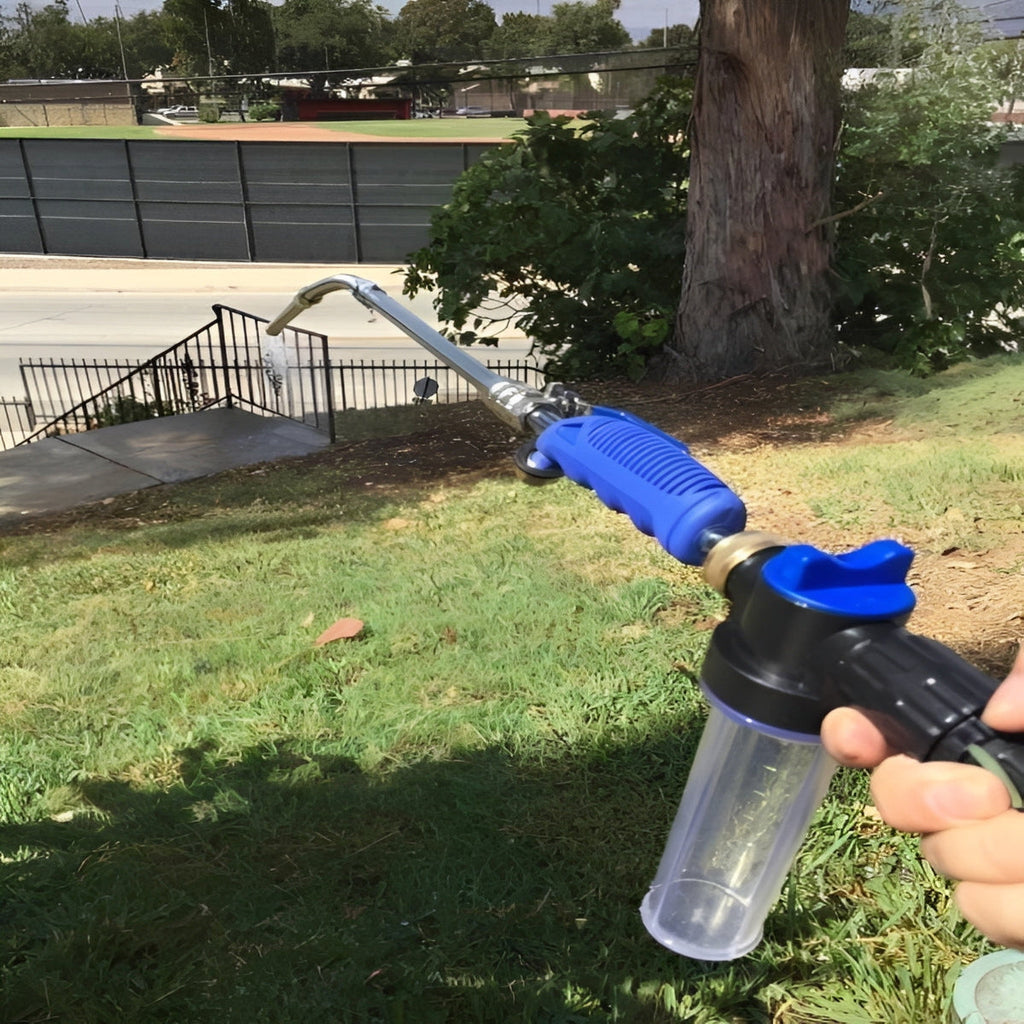Dual Function Pressure Washer - 8m Spray Reach, Brass Connector, Ideal for Efficient Cleaning