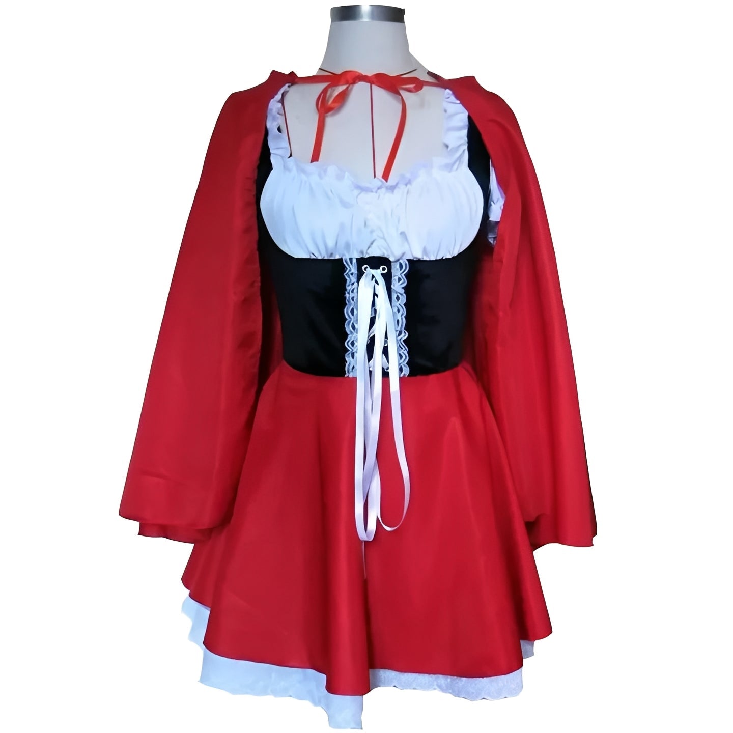 Women's Little Red Riding Hood Costume Dress - Classic Fairy Tale Outfit for Halloween & Dress-Up Events