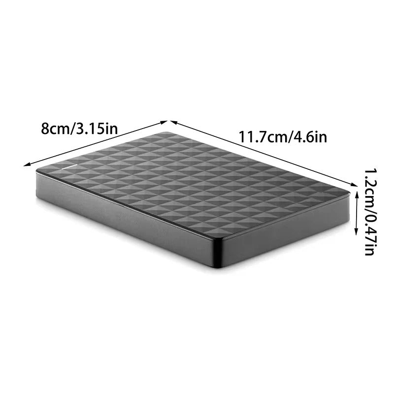 8TB Portable External Hard Drive - USB 3.0 High-Speed Storage Solution for Data Backup and Transfer