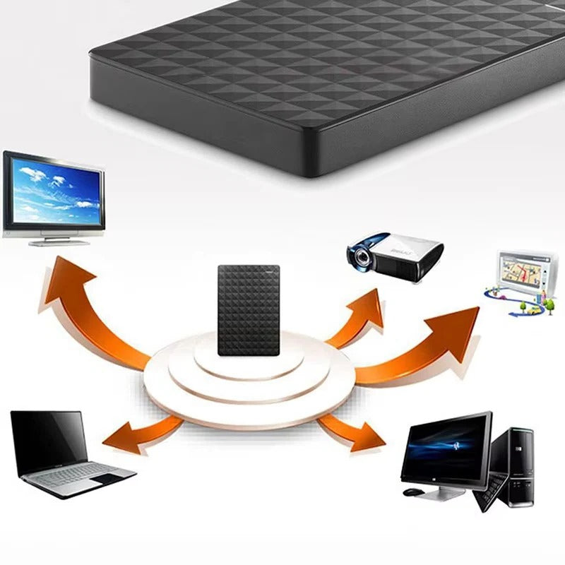 8TB Portable External Hard Drive - USB 3.0 High-Speed Storage Solution for Data Backup and Transfer