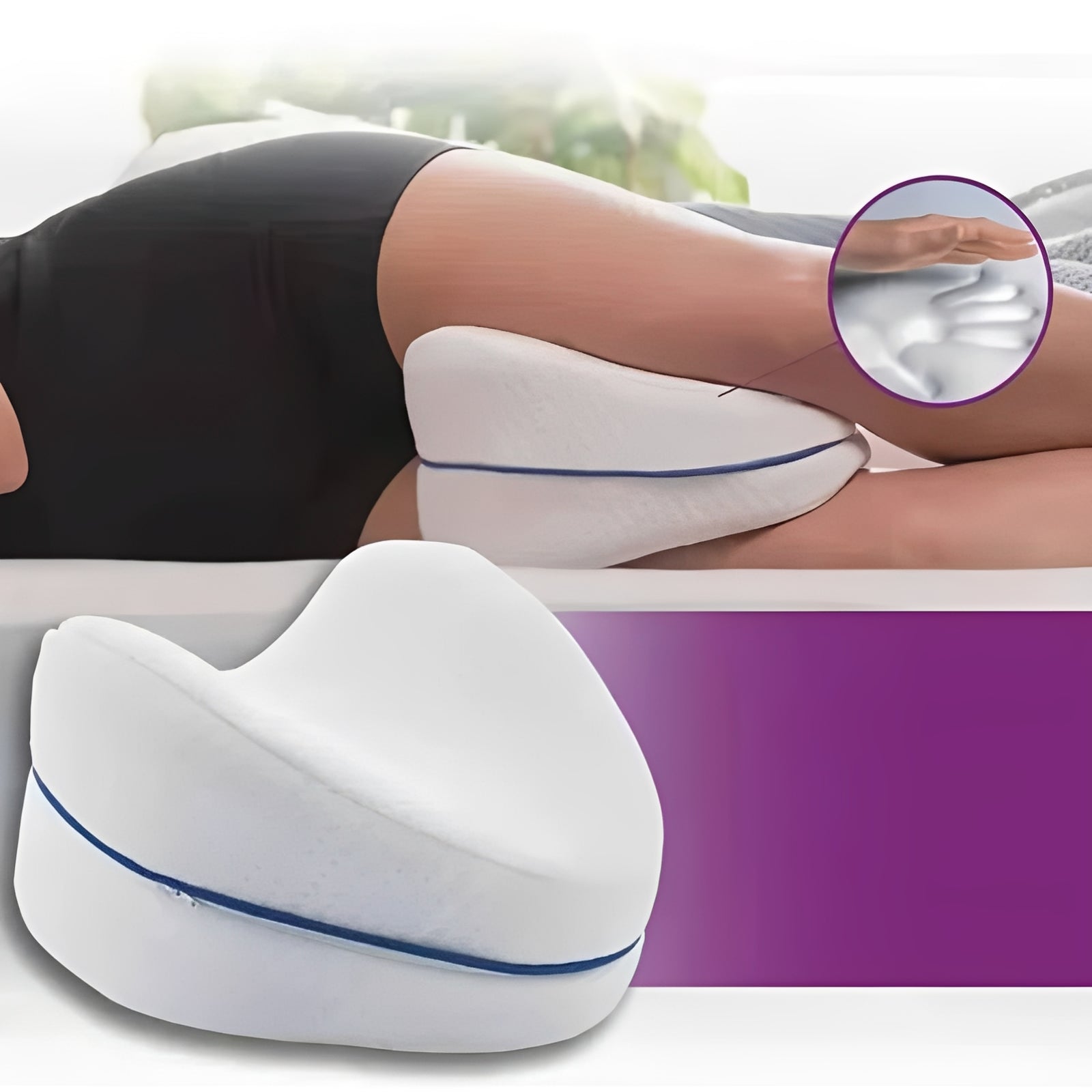 2-Pack Washable Zippered Pillowcases for Leg Contour Pillows - Soft, Durable & Easy to Clean