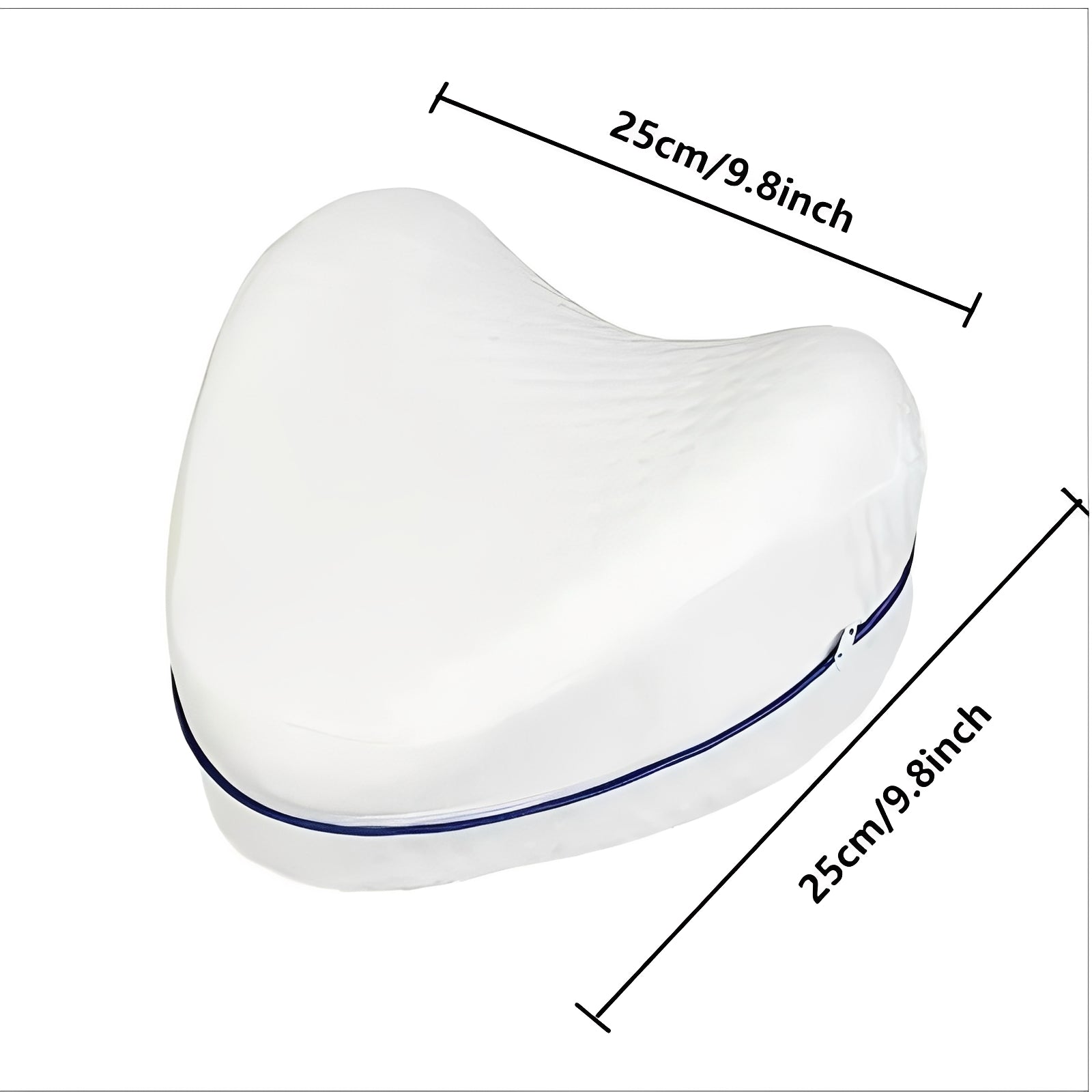 2-Pack Washable Zippered Pillowcases for Leg Contour Pillows - Soft, Durable & Easy to Clean