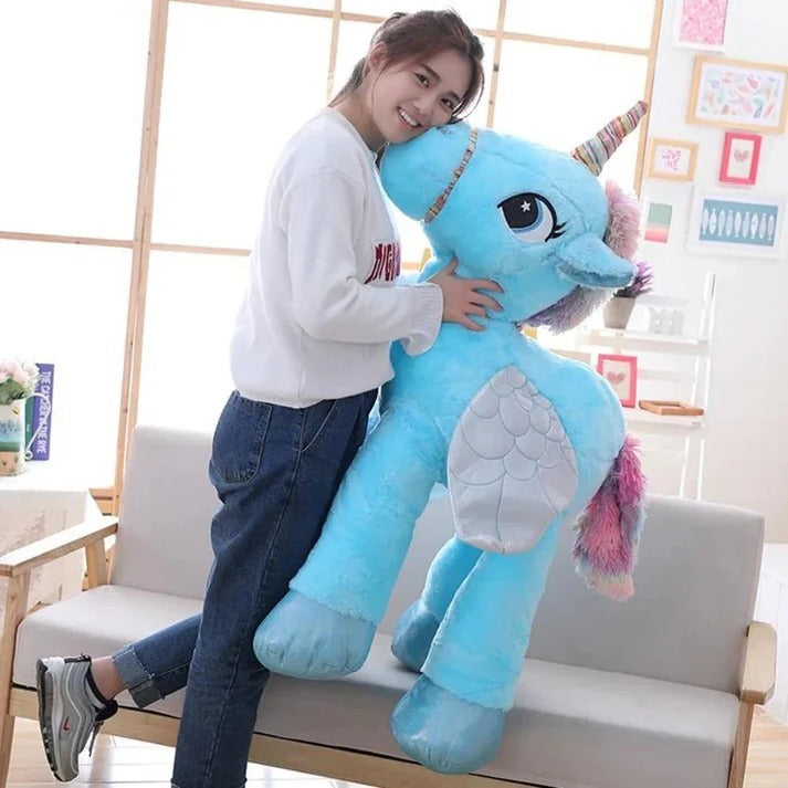 Giant Oversized Plush Unicorn Stuffed Animal Toy - Soft & Cuddly Fantasy Gift for Kids & Adults