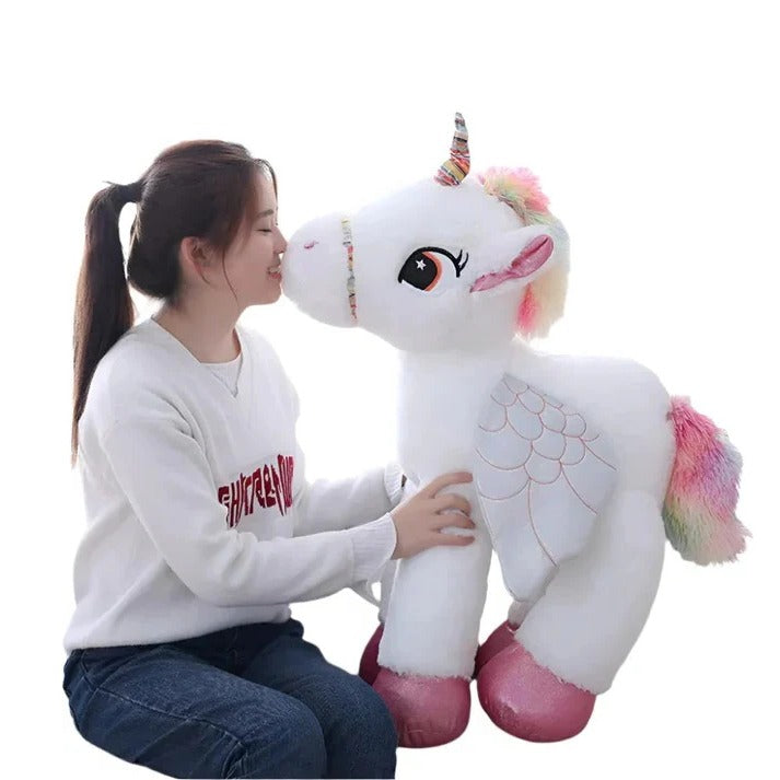 Giant Oversized Plush Unicorn Stuffed Animal Toy - Soft & Cuddly Fantasy Gift for Kids & Adults