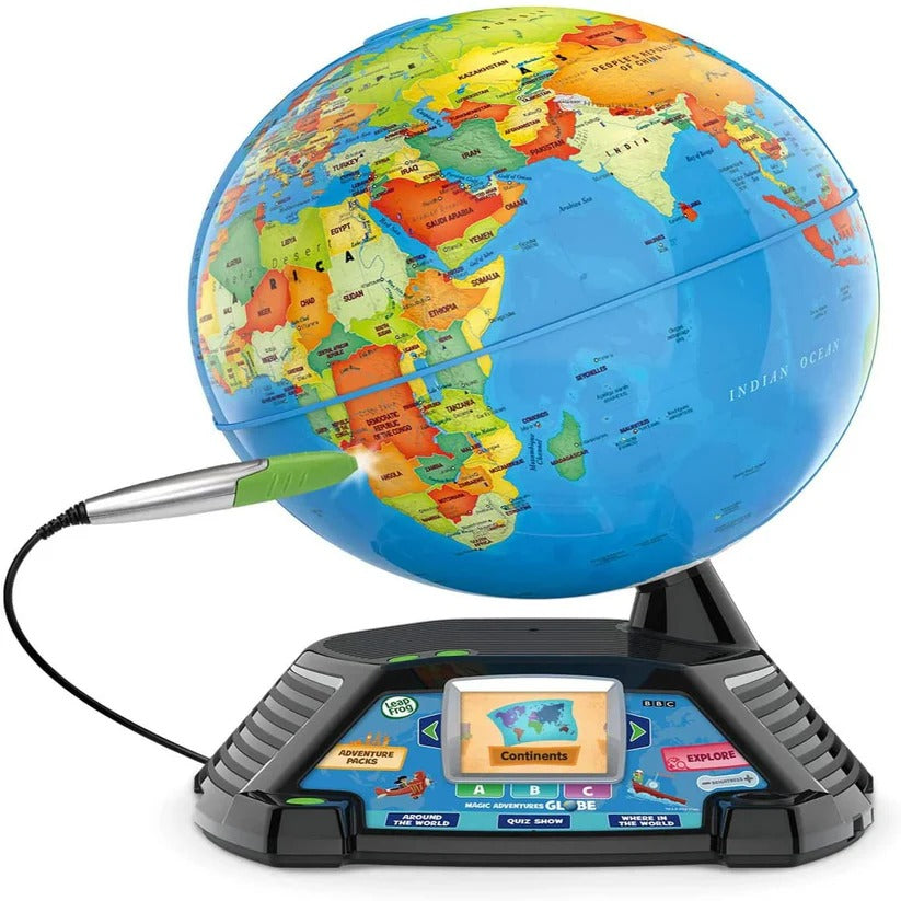 Interactive Learning Globe with LCD Screen & Stylus - Educational World Map for Kids | Fun Geography Exploration Tool
