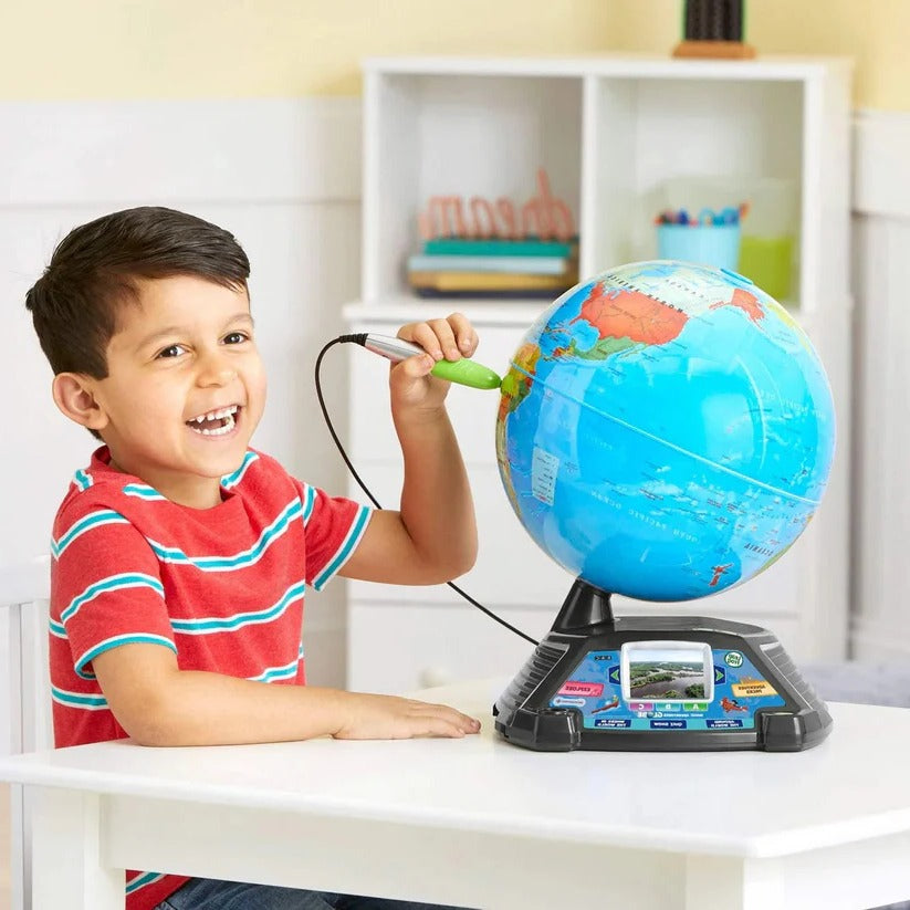 Interactive Learning Globe with LCD Screen & Stylus - Educational World Map for Kids | Fun Geography Exploration Tool